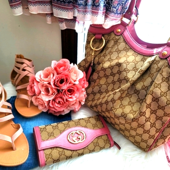 Gucci Monogram Canvas Leather Sukey Tote - Picture 7 of 15